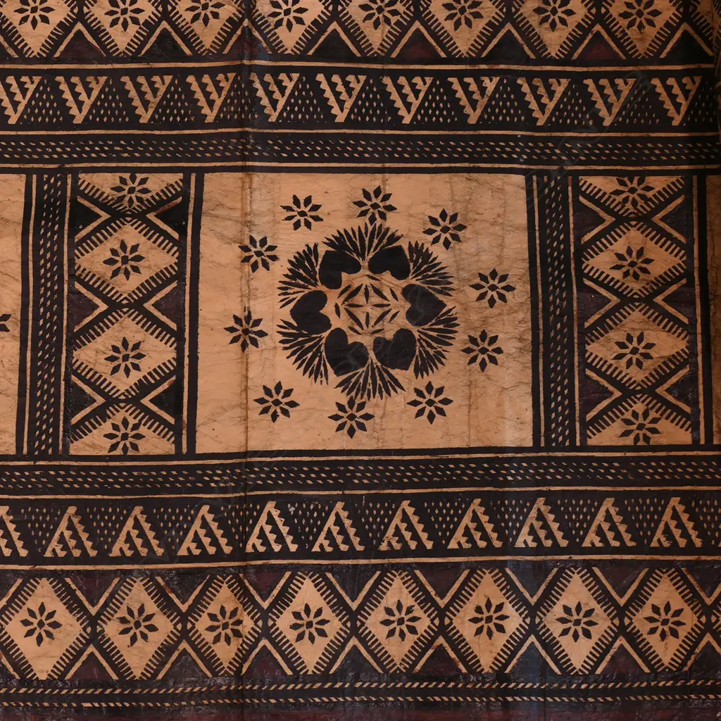 Old Fijian Tapa cloth, Image 1++